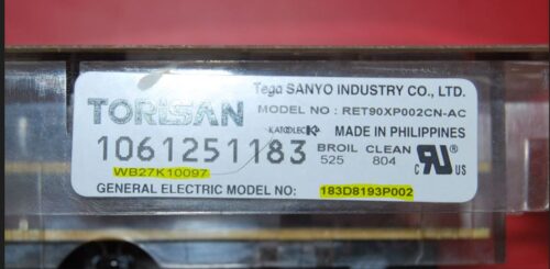 Part # WB27K10097, 183D8193P002 GE Oven Electronic Control Board (used, overlay Very Good - White)