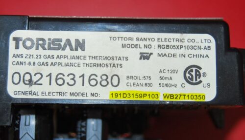 Part # WB27T10350, 191D3159P103 GE Oven Electronic Control Board (used, overlay poor - White)