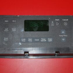 Part # W10424887 Whirlpool Oven Electronic Control Board (used, overlay fair - Dark Gray)