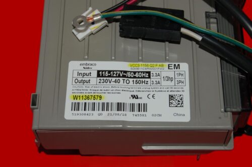 Whirlpool Refrigerator Compressor Control Unit W11367579 | VCC3 1156 Q2 F AB | OEM Used Tested