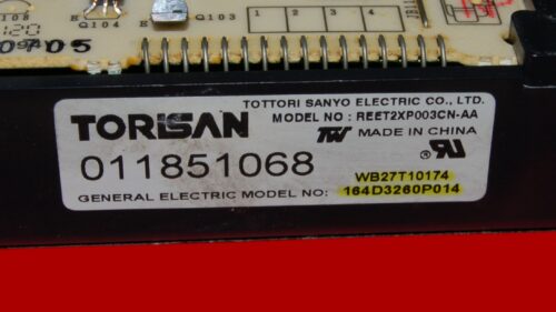 GE Oven Control Board 164D3260P014 | WB27T10174 | OEM Used Tested (overlay fair - Black)