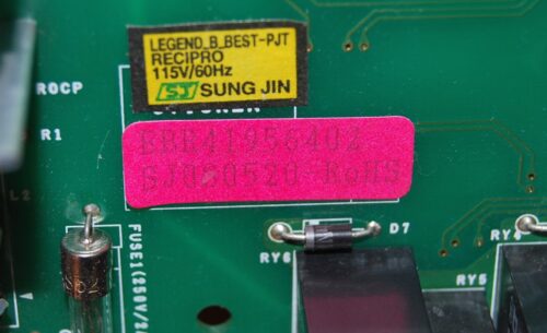 Part # EBR41956402 LG Refrigerator Electronic Control Board (used)