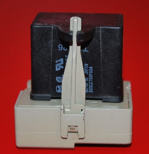 Part # 513605014 , 197D8031P002 - Embraco Refrigerator Start Relay And Capacitor (used)