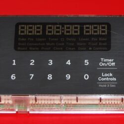 GE Oven Electronic Control Board - Part # 164D8496G203 (used, overlay fair - Gray)