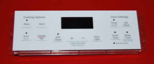Part # 164D8450G211 GE Oven Electronic Control Board (used, overlay very good - White)