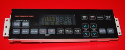 Part # 9782087CB Whirlpool Oven Electronic Control Board (used, overlay good - Black)