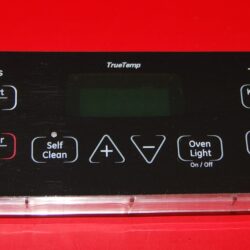 Part # 164D8450G002, WB27K10338 GE Gas Oven Electronic Control Board (used, overlay good - Black)