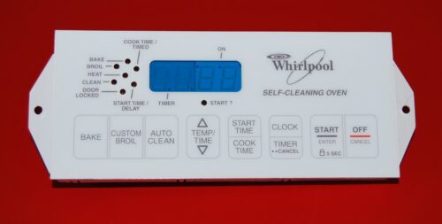 Part # 8522476, 6610312 Whirlpool Oven Electronic Control Board (used, overlay very good - White)
