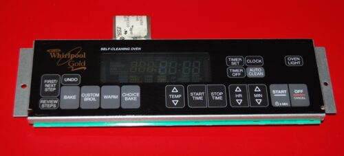 Part # 8522532 Whirlpool Oven Electronic Control Board (used, overlay good - Black)