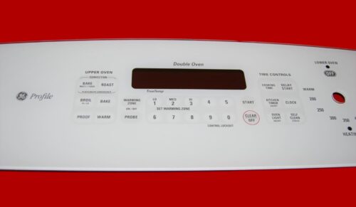 Part # WB27T10698 | GE Oven Control Panel (condition good - Bisque)