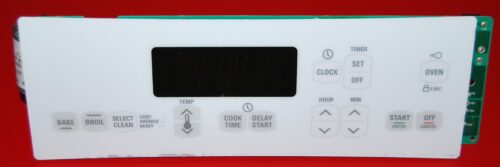 Part # 8523665 - Whirlpool Oven Electronic Control Board (used overlay, good - White)