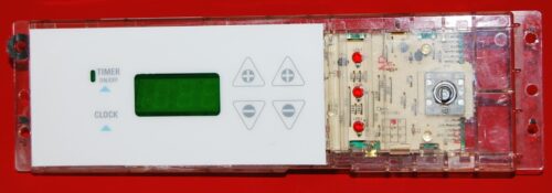 Part # 183D7142P001 , WB27K10026 - GE Oven Electronic Control Board (used overlay, good - White)
