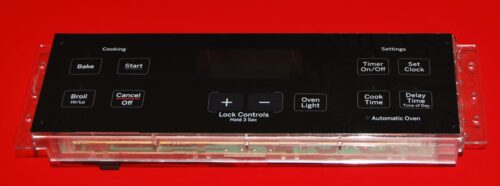 Part # 164D8450G031 , WB27T11485 - GE Oven Electronic Control Board (used overlay, very good - Black)