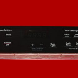 GE Oven Control Board 164D8450G212 | WB27X29089 | OEM Used Tested (overlay fair - Black)