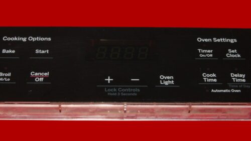 GE Oven Control Board 164D8450G212 | WB27X29089 | OEM Used Tested (overlay fair - Black)