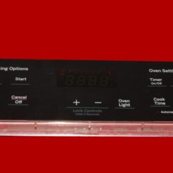 GE Oven Control Board 164D8450G212 | WB27X29089 | OEM Used Tested (overlay fair - Black)