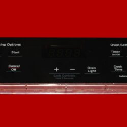 GE Oven Control Board 164D8450G212 | WB27X29089 | OEM Used Tested (overlay fair - Black)