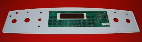 Part # WB27T10698 GE Oven Control Panel (used, overlay good - Bisque)