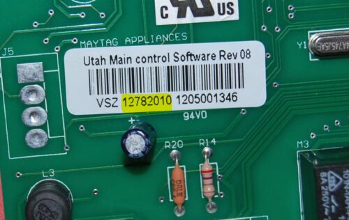 Part # 12782010 Maytag Refrigerator Electronic Control Board (used, Programming Code # 0602)