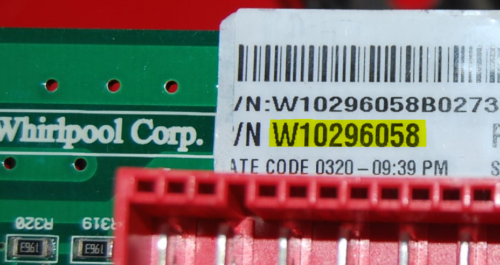 Part # W10296058 - Maytag Washer Electronic Control Board (used) Part # W10296058 - Maytag Washer Electronic Control Board (used)