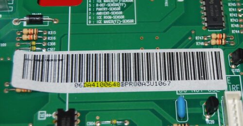 Part # DA41-00648B Samsung Refrigerator Electronic Control Board (used)