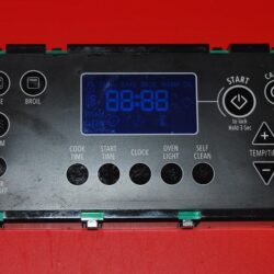 Part # W10424330 Whirlpool Oven Electronic Control Board (used, overlay fair - Black)