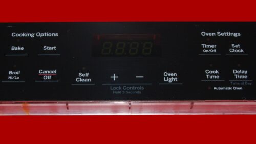 GE Oven Control Board 164D8450G175 | WB27X29092 | OEM Used Tested (overlay good - Black)