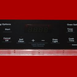 GE Oven Control Board 164D8450G175 | WB27X29092 | OEM Used Tested (overlay good - Black)