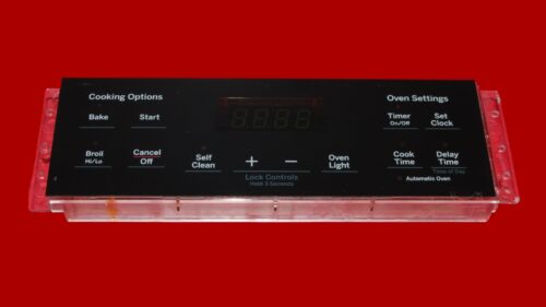 GE Oven Control Board 164D8450G175 | WB27X29092 | OEM Used Tested (overlay good - Black)