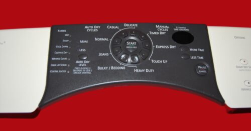 Part # 280086 | 8558758 | 8559430 | Kenmore Dryer Control Panel And User Interface Board (condition good - Bisque/Black)