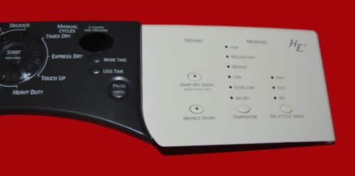Part # 280086 | 8558758 | 8559430 | Kenmore Dryer Control Panel And User Interface Board (condition good - Bisque/Black)