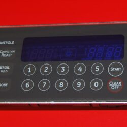Part # 164D6476G044 , WB27K10321 , WB27K10311 - GE Oven Electronic Control Board And Keypad (used, overlay good - Dark Gray)