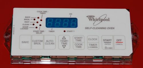 Part # 6610314 , 8522493 - Whirlpool Oven Electronic Control Board (used, overlay very good - Bisque)
