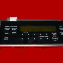 GE Oven Switch Membrane and Control Board - WB27T10505 | WB27T10443 | 164D4105P050 (overlay fair - Black)