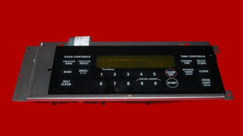 GE Oven Switch Membrane and Control Board - WB27T10505 | WB27T10443 | 164D4105P050 (overlay fair - Black)