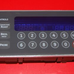 Part # WB27K10311,164D6476G024, WB27T11008 GE Gas Oven Switch Membrane And Board (used, overlay very good - Dark Gray)