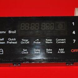 Part # A01519164 - $69 Frigidaire Gas Oven Control Board (used, overlay poor - Black)
