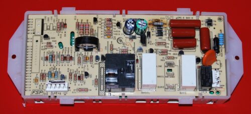 Part # 9760301 , 6610454 - Whirlpool Oven Electronic Control Board ( used, overlay poor - Yellow )
