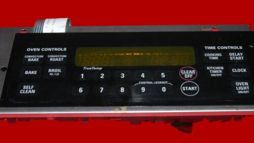 GE Oven Switch Membrane and Control Board - WB27T10505 | WB27T10443 | 164D4105P050 (overlay fair - Black)