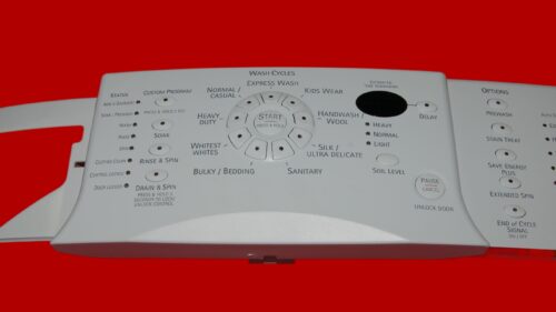 Kenmore Front Load Washer Control Panel And User Interface Board 8182642 | 8182255 | OEM Used Tested (condition fair - White)