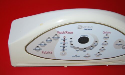 Part # 22004438, 22004488 Maytag Washer Control Panel And Control Board (used, condition good - White/Yellow)