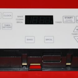 Part # W10572544 - Whirlpool Oven Electronic Control Board (used, overlay very good - White)