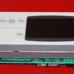 Part # 7601P630-60 , 74006215 - Maytag Oven Electronic Control Board (used, overlay good - Yellow )