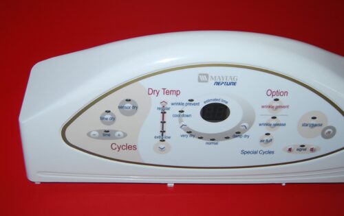 Part # 22004444, 6 3407190, 33003028 Maytag Dryer Control Panel And Board (used, condition very good - White)