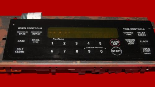 GE Oven Switch Membrane and Control Board WB27T10505 | WB27T10443 | 164D4105P050 | OEM Used Tested (overlay fair - Black)