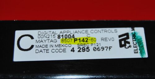Part # 8507P142-60 Maytag Oven Control Board (used, overlay fair - Dark Gray)