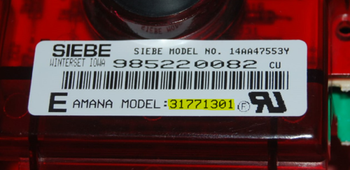 Part # 31771301 - GE Oven Electronic Control Board (used, overlay good - Bisque)