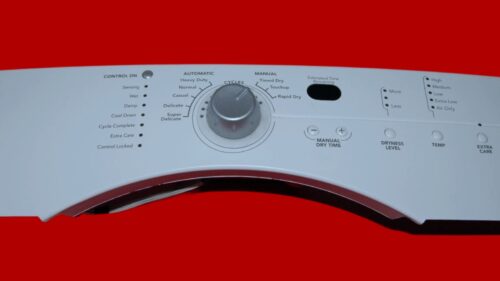 Maytag Dryer Control Panel And Board W10098950 | 8558455 OEM Used Tested ( condition fair - White)