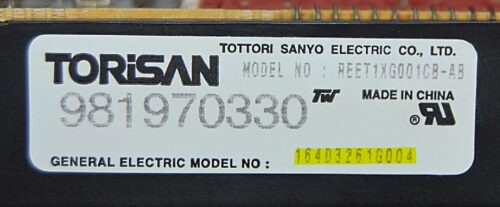 Part # 164D3261G004 | GE Oven Control Board (overlay good - Black)