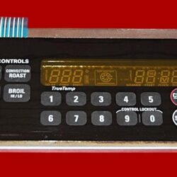 Part # WB27T10505 | WB27T10443 | 164D4105P050 | GE Oven Membrane Plate and Control Board (overlay fair - Black)